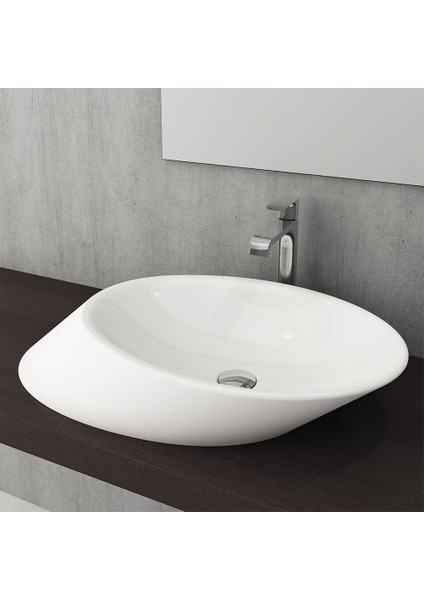 Bocchi Vessel Yatay Çanak Lavabo 72 cm Parlak Beyaz 1013-001-0125 fiyatları
