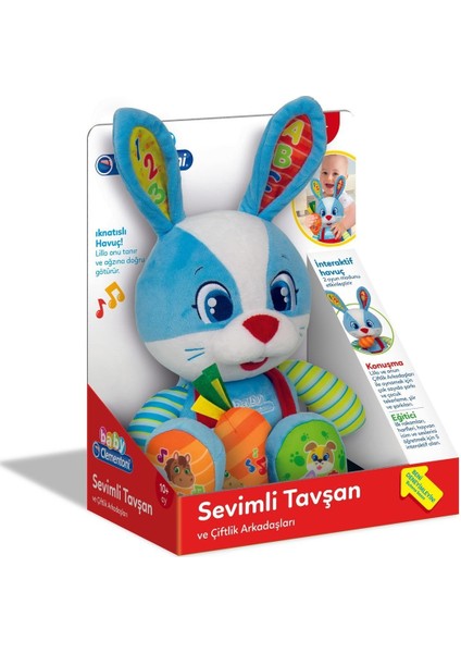 64544 Baby Clementoni Sevimli Tavşan +10 Ay