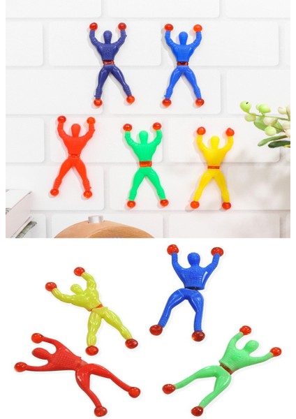 Cama Yapışan Örümcek Adam Oyuncak 6 Adet Spiderman