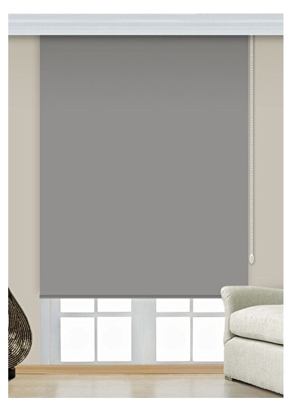 Düz Gri Güneşlik Stor Perde fiyatları
