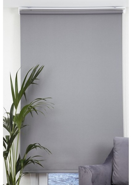 Düz Gri Güneşlik Stor Perde modelleri