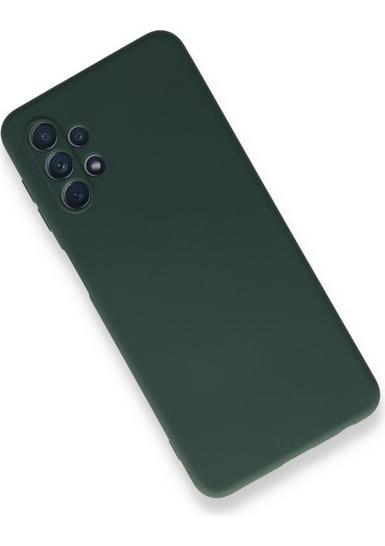 Samsung Galaxy A52S Kılıf Lansman Içi Kadife Kamera Korumalı Silikon Nano - Koyu Yeşil modelleri
