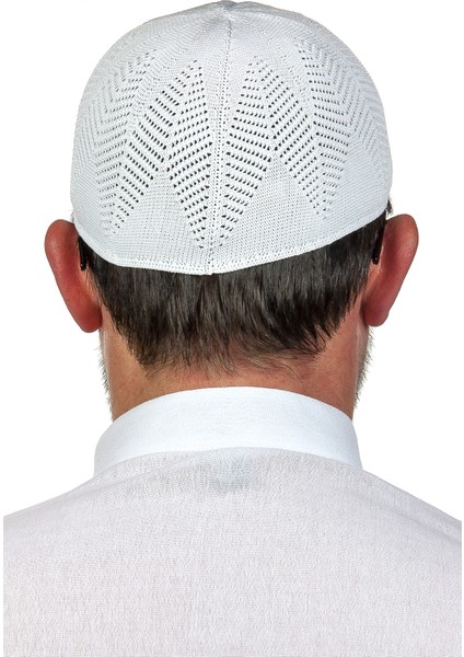 Berra Çelik Örme Dantel Namaz Takkesi Beyaz 1 Adet modelleri