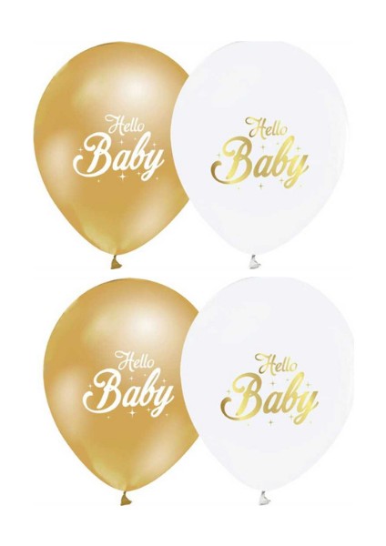 Hello Baby Latex Balon 10 Adet