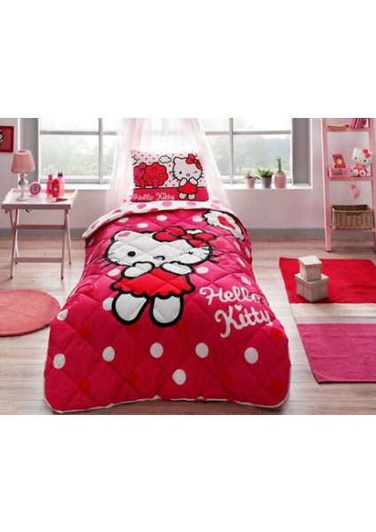 Lisanslı Hello Kitty Yorgan Seti Lisanslı