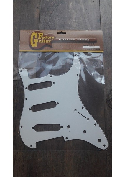 STP-1W3 Beyaz Sss Strat Pickguard