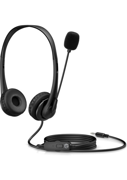 Hp Kablolu Stereo Mikrofonlu 3.5mm Aux Kulaklık Siyah 428H6AA