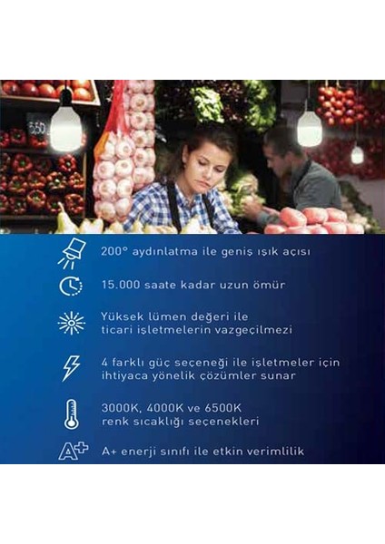 E27 LED Torch Lamba 45W 5370LM 6500K Beyaz LDTCH45DG1R7 fiyatları