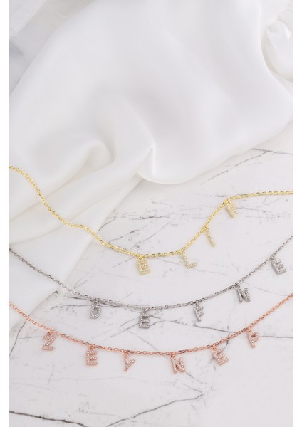 Gurmet Zincirli Isimli 925 Ayar Gümüş Kolye