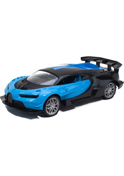 1:16 Ölçek Uzaktan Kumandalı Bugatti Chiron Işıklı Şarjlı Mavi
