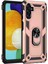 Samsung Galaxy A13 Kılıf Military Ring Holder Rose Gold 1