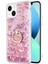 Apple iPhone 13 Mini Kılıf Glitter Liquid Holder Pembe 1