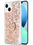 Apple iPhone 13 Mini Kılıf Glitter Liquid Holder Gold 1