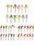 Peluş Bebek Ballpen Tükenmez Kalem 24 Adet / Takım Sevimli Karikatür Peluş Hayvan Kalemler (Yurt Dışından) 5