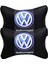 Volkswagen 2'li Lüx Ortopedik Oto Boyun Yastığı (Dijital Deri Baskı) 2