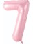 34 Inç 76 cm Folyo Pembe Rakam Balon 7 1