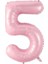 34 Inç 76 cm Folyo Pembe Rakam Balon 5 1