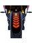 2 Adet Sport Motosiklet Çamurluk Alev Turuncusu Kask Sticker Çınar Extreme 1