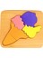 Doğal Ahşap Çocuklar İçin Eğitici ve Öğretici Ahşap Renkli Dondurma Puzzle 3 Boyutlu Denge Oyunu 2