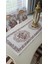 Frame Pamuk Duck Baskılı Kumaş Krem/Bej Runner&Kırlent Seti 3 Parça - 57 2