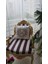 Frame Pamuk Duck Baskılı Kumaş Krem/Bej Runner&Kırlent Seti 3 Parça - 57 3