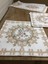 Frame Pamuk Duck Baskılı Kumaş Krem/Bej Runner&Kırlent Seti 3 Parça - 57 5