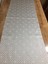 Labirent Geometrik Desenli jakar Kumaş Gri/Ekru Runner 40*140 cm - 83 2