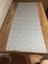 Labirent Geometrik Desenli jakar Kumaş Gri/Ekru Runner 40*140 cm - 83 3