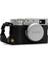 Fujifilm X100V Tek Dip Hakiki Deri Fotoğraf Makinesi Kılıfı - Siyah 1