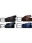 %100 Deri 4'lü Set Dikiş Desenli Kumaş Pantolon Kemeri 3.5cm: Siyah-Kahverengi-Lacivert-Taba 2