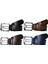 %100 Deri 4'lü Set Kalın Dilli Kot Pantolon Kemeri 4.5cm: Siyah-Kahverengi -Taba-Lacivert 2