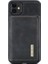 M1 Serisi Tcüzdan + Deri Kaplamalı iPhone 11 Için 6.1 Inç Kılıfı - Siyah (Yurt Dışından) 3