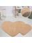 Modern Dekoratif Halı Jel Kaymaz Taban Peluş Puffy Kalp Model Cappıcıno Paspas Takımı 70X100-70X60 1