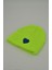 Sevgililer Günü Özel Koleksiyonu Mavi Kalp Figürlü Neon Sarı Renk Unisex Erkek/Kadın Bere 1