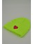 Sevgililer Günü Özel Koleksiyonu Pembe Kalp Figürlü Neon Sarı Renk Unisex Erkek/Kadın Bere 1