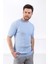 Mavi Bisiklet Yaka Erkek Pamuk Triko T-Shirt 4