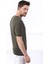 Haki Bisiklet Yaka Erkek Pamuk Triko T-Shirt 5