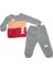 Erkek Bebek Gri Tavşancık Detaylı Pamuklu Uzun Kollu Ikili Takım 1