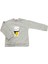Kız Çocuk Gri Sevimli Hayvancık Kabartma Desenli Sweatshirt 1
