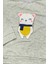 Kız Çocuk Gri Sevimli Hayvancık Kabartma Desenli Sweatshirt 2
