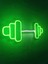 Dumbell Neon Tabela Fitness Neon LED Dekoratif Duvar Aydınlatması Spor Neon Duvar Dekorasyonu 3