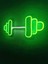 Dumbell Neon Tabela Fitness Neon LED Dekoratif Duvar Aydınlatması Spor Neon Duvar Dekorasyonu 4