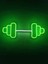 Dumbell Neon Tabela Fitness Neon LED Dekoratif Duvar Aydınlatması Spor Neon Duvar Dekorasyonu 5