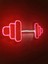 Dumbell Neon Tabela Fitness Neon LED Dekoratif Duvar Aydınlatması Spor Neon Duvar Dekorasyonu 3
