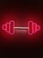 Dumbell Neon Tabela Fitness Neon LED Dekoratif Duvar Aydınlatması Spor Neon Duvar Dekorasyonu 5