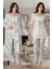 t 8044 Ekoseli Lohusa Pijama Sabahlık Takım 1