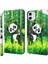 iPhone 13 Pro Için 3D Desenli Baskılı Pu Deri Manyetik Standlı Kılıf - Yeşil (Yurt Dışından) 1