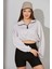 Alexandergardı Fermuarlı Crop Sweatshirt (B22-11000) 2