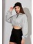 Alexandergardı Fermuarlı Crop Sweatshirt (B22-11000) 2