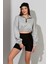 Alexandergardı Fermuarlı Crop Sweatshirt (B22-11000) 3